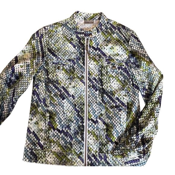 Mob jacket with reptile design by Chicos 2 (10). - Picture 6 of 13